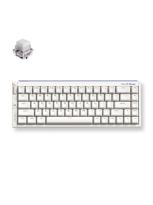 MCHOSE Ace 68 Turbo (Nova White) - Gamingtastatur - Uten numpad - Engelsk (USA) - Hvit