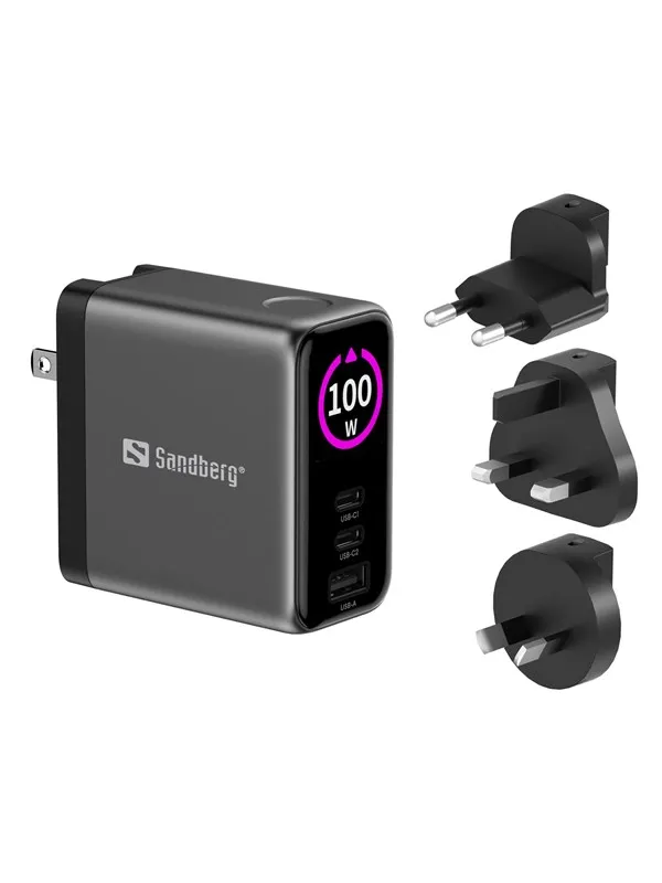 Sandberg Travel Charger PD100W Display