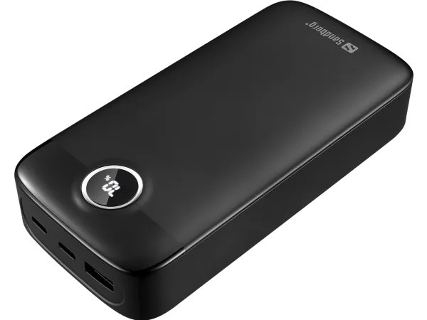 Sandberg SemiSolidState Powerbank 20000 Nødlader - Svart - 20000 Ah