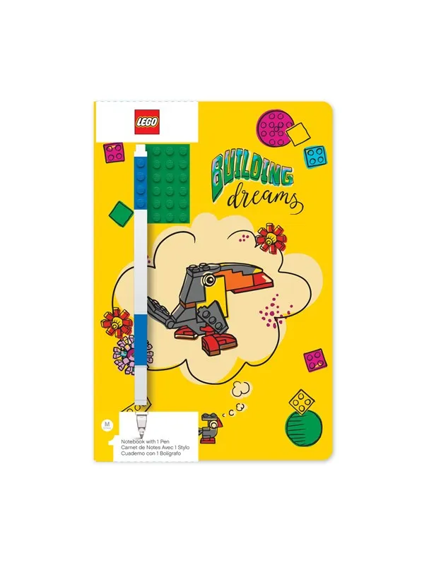 Euromic LEGO STATIONERY notebook BUILDING DREAMS w/gel pen