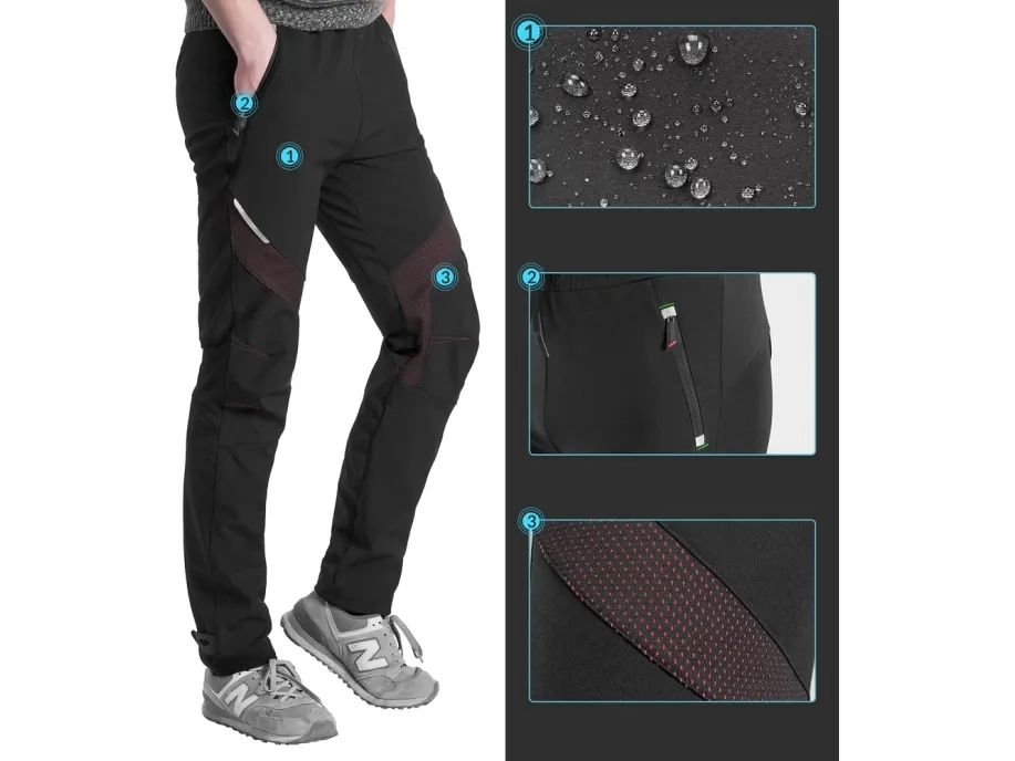 Rockbros Patrol Cycling Windproof Sports Pants Size L - Black