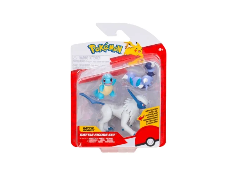 Pokemon Battle Figure Set Squirtle Absol Skoropi 3-pack