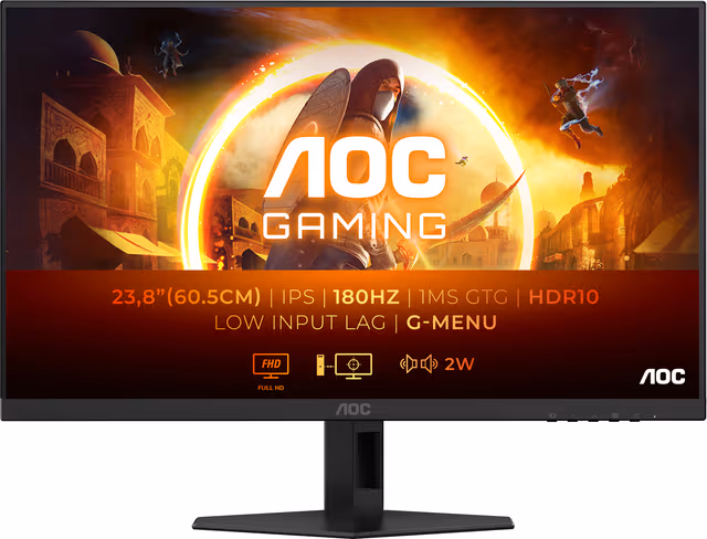 24" AOC G4 Series 24G4XE - 1920x1080 (FHD) - 180Hz - IPS