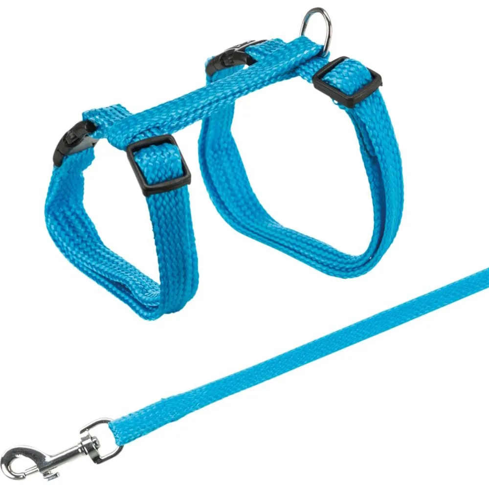 Trixie Cat Harness with Lead assorted colours