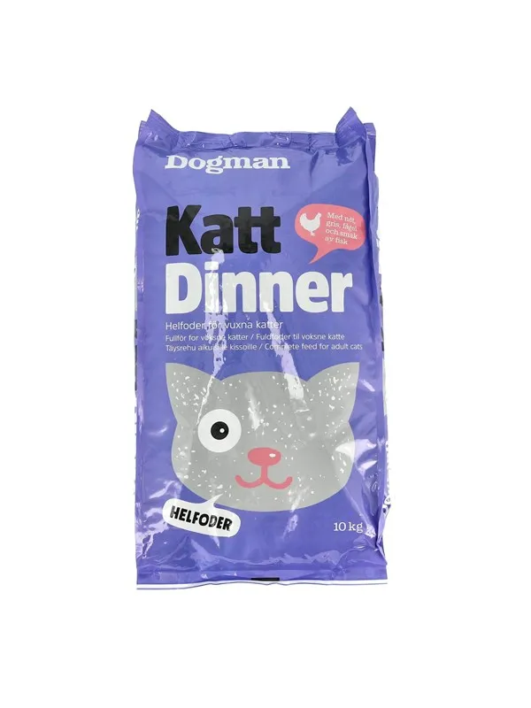 Dogman Dinner Kattefôr 10kg