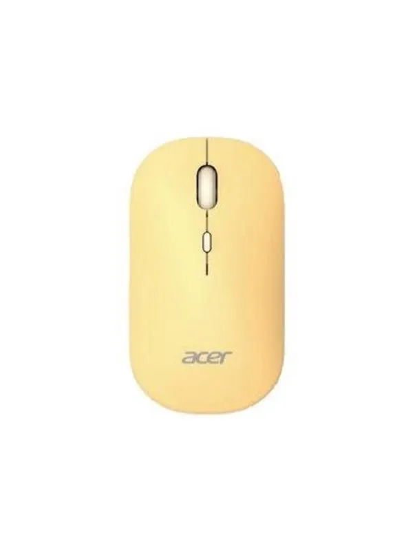 Acer AMR130 - mouse - 2.4 GHz Bluetooth 5.2 - yellow - Mus - Optisk LED - 4 - Gul