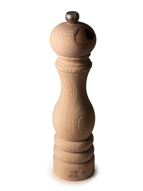 Peugeot Paris Salt Mill in upcycled Wood Natural 22cm