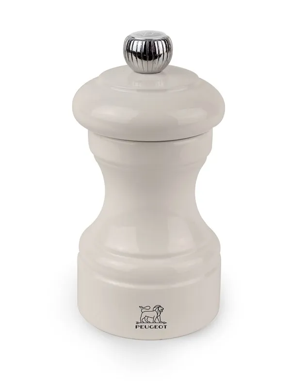 Peugeot Bistro Salt Mill in Wood Ivory Gloss 10cm