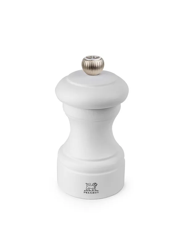 Peugeot Bistro Salt Mill in Wood Matt Black 8 cm