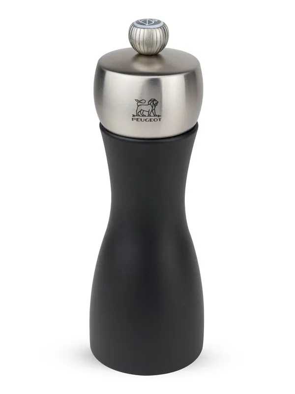 Peugeot Fidji salt mill wood black w/steel 15cm