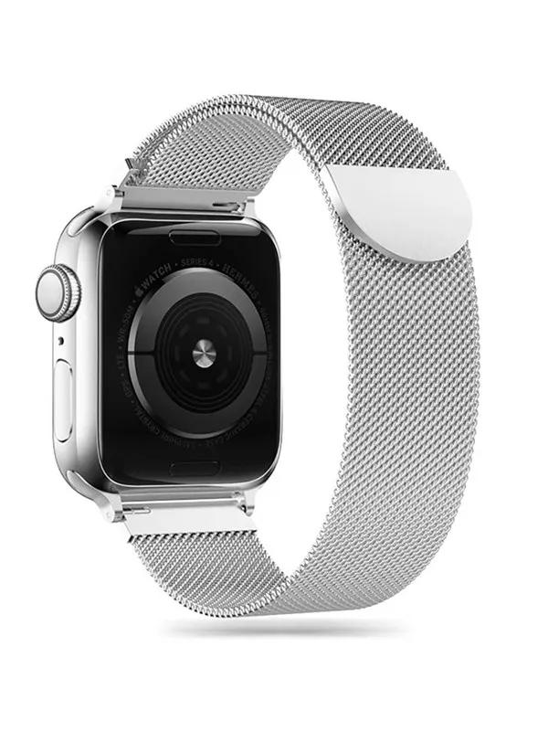 Tech-Protect MilaneseBand Strap for Apple Watch 4 / 5 / 6 / 7 / 8 / 9 / SE / Ultra 1 / 2 (42 / 44 / 45 / 49 mm) - Silver