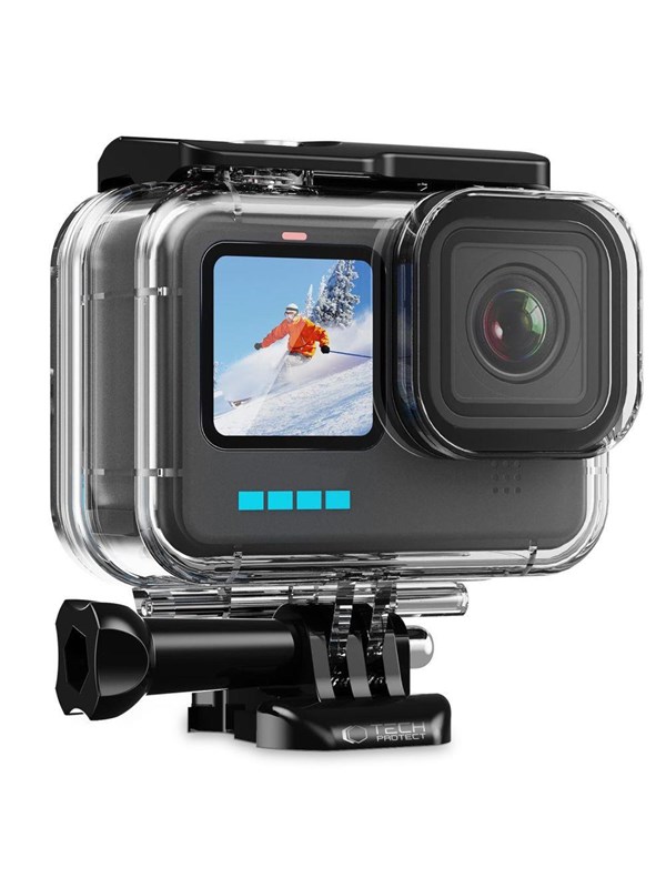 Tech-Protect GA200 Waterproof Case for GoPro Hero 9 / 10 / 11 / 12 - Transparent