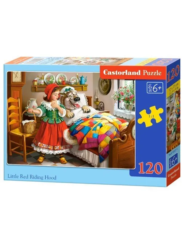 Castorland Little Red Riding Hood & The Wolf Puzzle - 120 Pieces - 6+ Years Gulv
