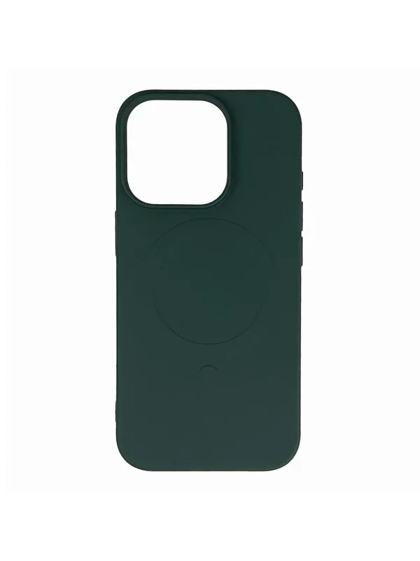Hurtel Liquid Silicone Case MagSafe for iPhone 16 Pro Max - Dark Green