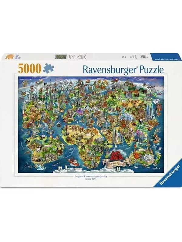 Ravensburger World Map 5000p - 14+