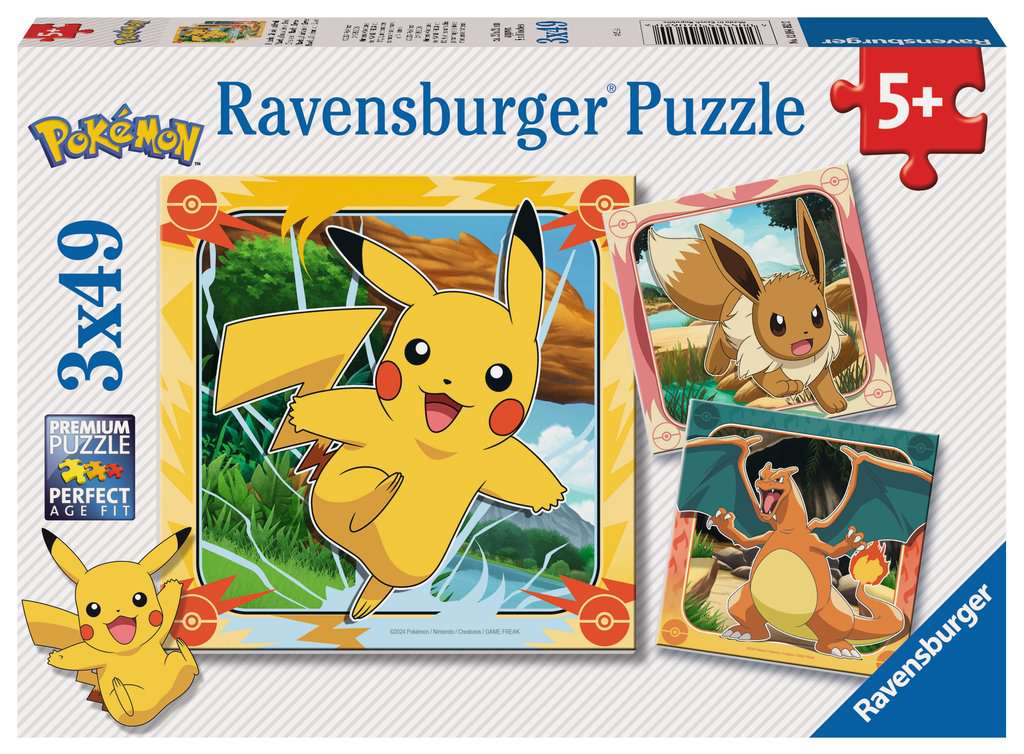 Ravensburger Pokémon 3x49p - 5+
