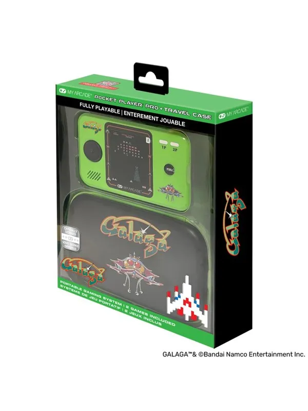 My Arcade POCKET PLAYER PRO + TRAVEL CASE GALAGA G