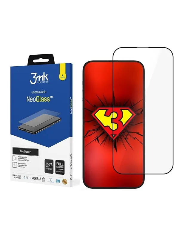 3mk Tempered glass for iPhone 14 Pro Max 8H from the  NeoGlass series
