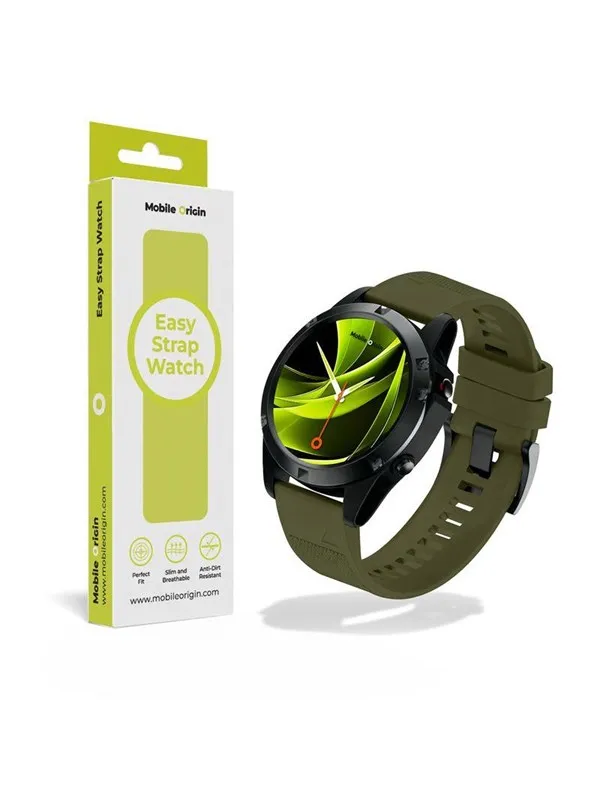 Mobile Origin Easy Strap Watch 20mm Dark Green