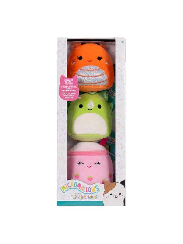 Jazwares Squishmallows Plush Toy - Micromallows Mony Tristan Victoria - 3dlg.