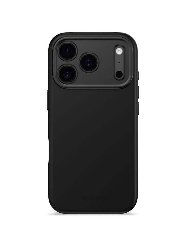 Decoded - AntiMicrobial Silicone Backcover for iPhone 17 Pro  - Phantom Black