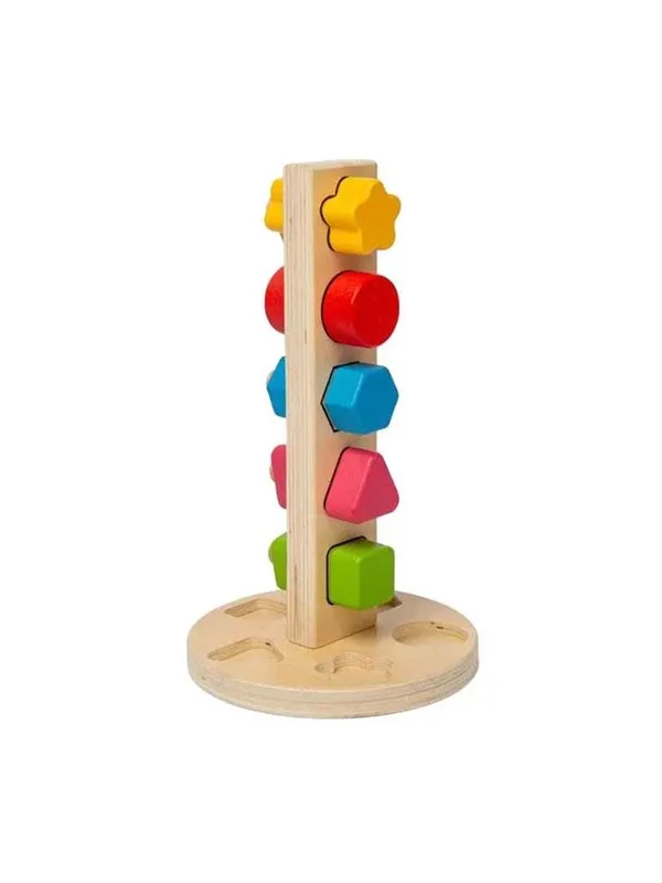 Bigjigs Wooden Nuts and Bolts Tower 11pcs.