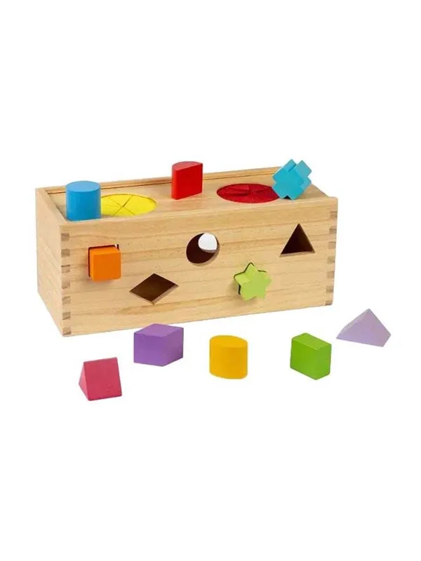 Bigjigs Wooden Mystery box Shape sorter 10 pcs.