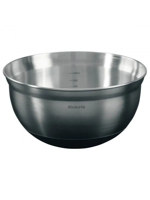 brabantia Mixing Bowl steel matt black 1.6 L