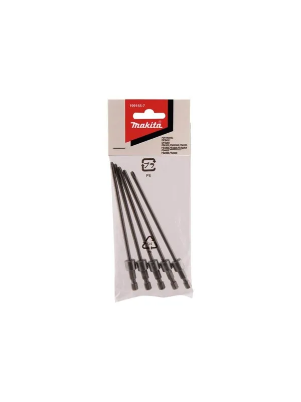 Makita 199155-7 Screwdriver Bit - 5 Pieces