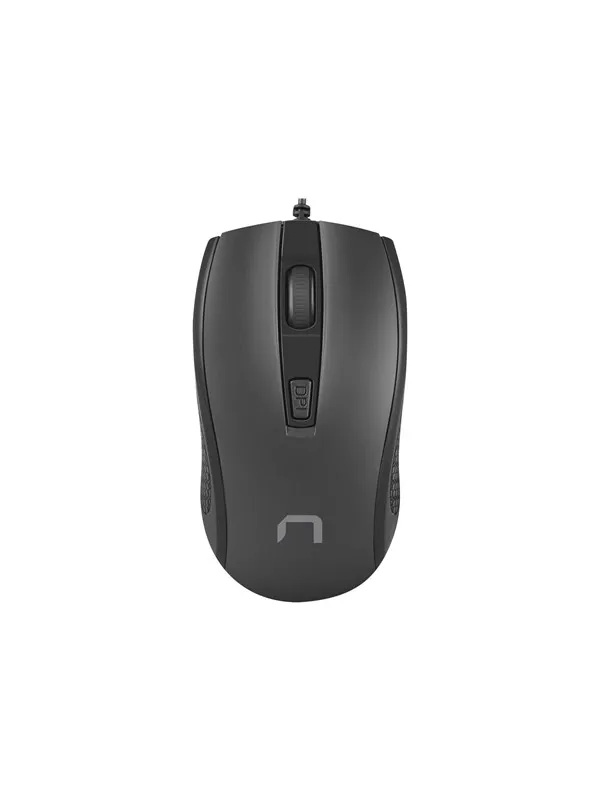 Natec Hoopoe 2 - mouse - USB 2.0 - black - Mus - Optisk - Svart