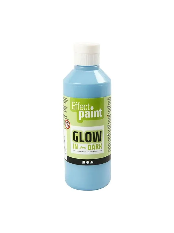 Creativ Company Glow in the dark paint - Light blue 250ml