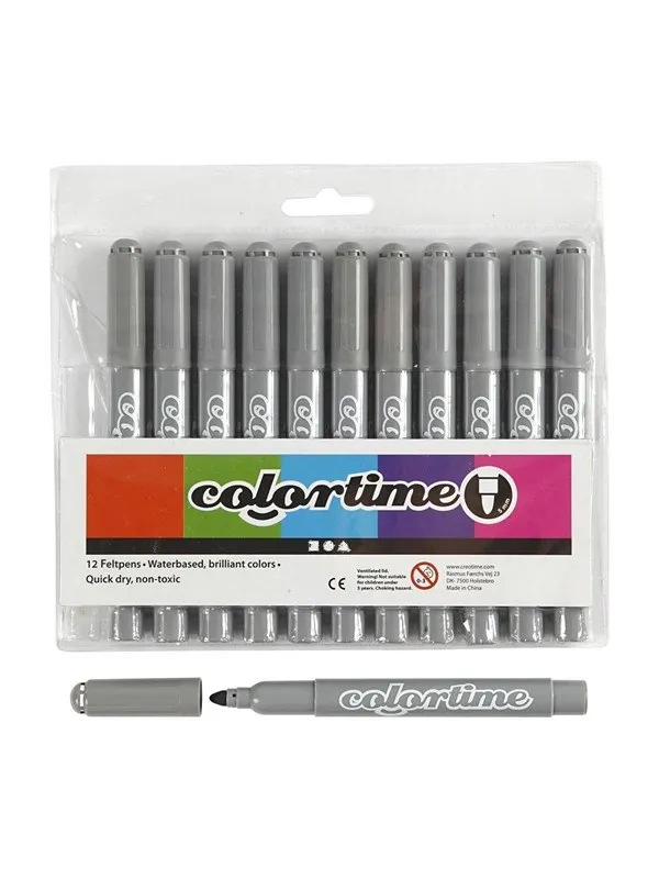 Creativ Company Gray Jumbo pens 12pcs.