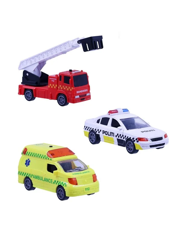 Impulse Toys Rescue vehicles 3pcs w/pullback lights and sound