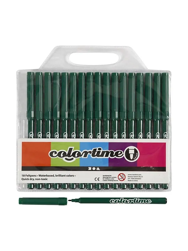 Creativ Company Dark green markers 18st.