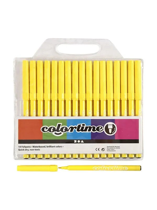 Creativ Company Lemon yellow markers 18st.