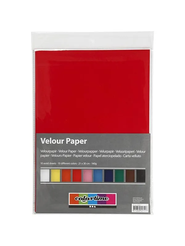 Creativ Company Velor Paper Color A4 10 Sheets