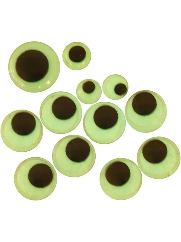 Creativ Company Wiggle Eyes Glow in the Dark Self Adhesive 30pcs.