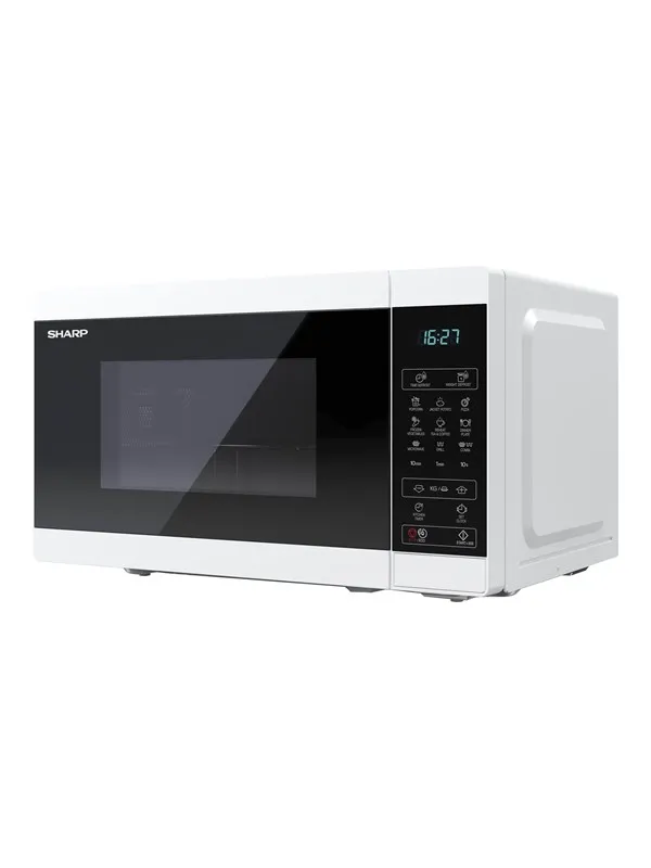 Sharp YC-MG02E-W - microwave oven with grill - freestanding - white