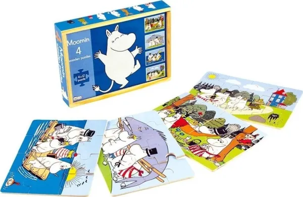 Barbo Toys Moomin - 4 wooden puzzles - Tammy