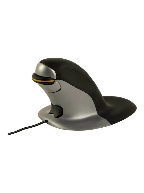 Fellowes Penguin Small - Vertical mouse - Laser - Sølv