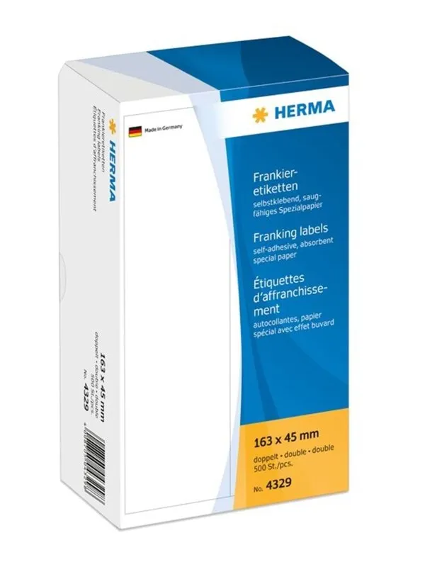 HERMA Franking labels - 500 label(s) - 163 x 45 mm