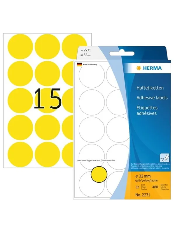 HERMA round labels - 480 label(s) - 32 mm