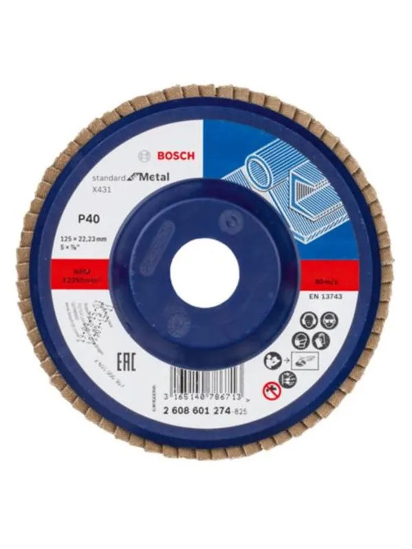 Bosch Flap Disc for Metal 125 mm K40