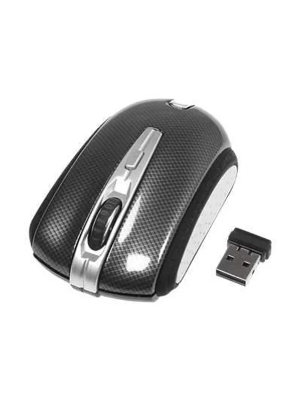 Deltaco MS-461 - Mouse optical 2 buttons wireless USB Black/Grey - Mus - Optisk - 2 - Svart