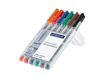 Staedtler Universal pen Lumocolor non-p M 6pc