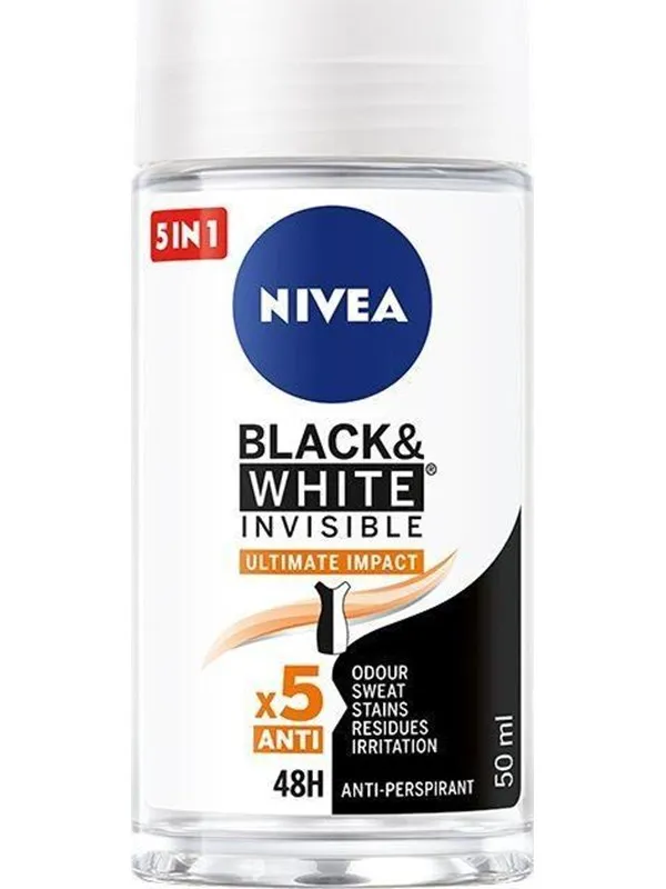 Nivea Deodorant Black & White Inisible Ultimate Impact Roll-On