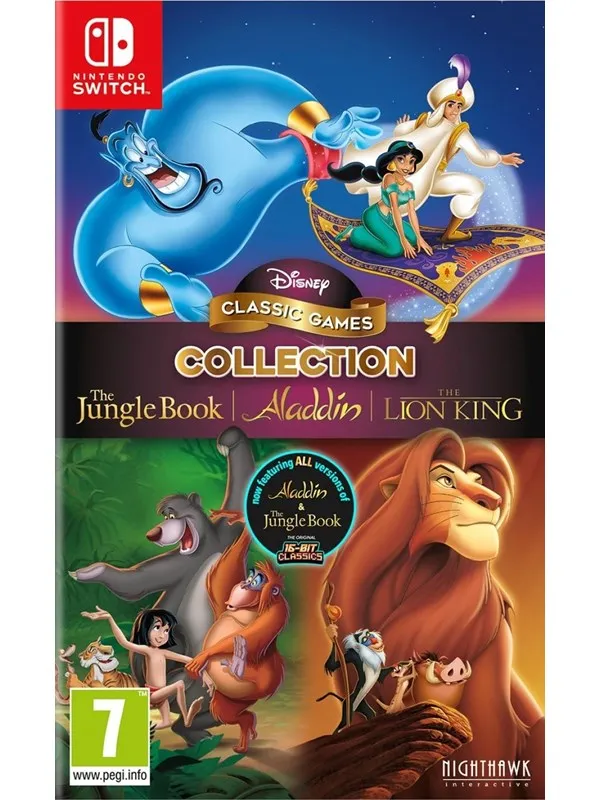 Disney Classic Games: The Jungle Book Aladdin & The Lion King - Nintendo Switch - Platformer