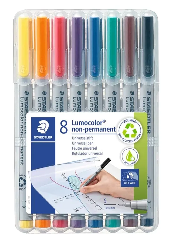 Staedtler Universal pen Lumocolor non-p S 8pc