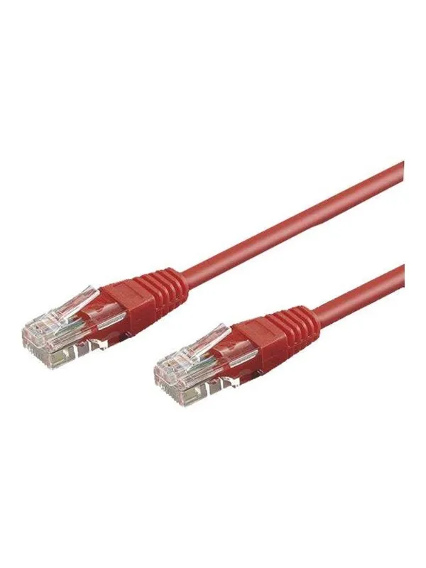 Pro CAT 5e U-UTP Patch Cord - 0.5m - Rød - 0.5m