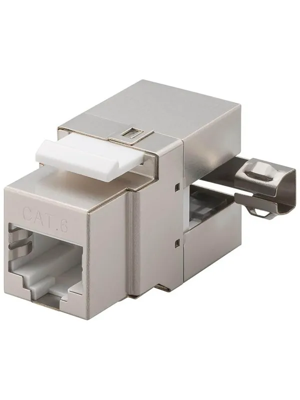 Pro Keystone module RJ45 CAT 6 STP 250 MHz - Sølv